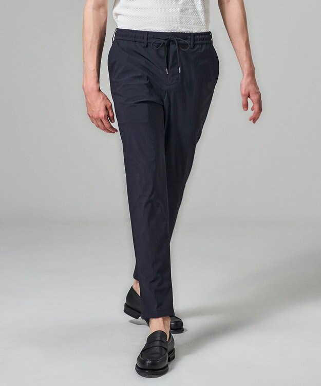 JOSEPH HOMME 【新素材】トリコスムースストレッチ 　ドロスト付テーパードパンツ / PEGG CONVERTIBLE ネイビー系