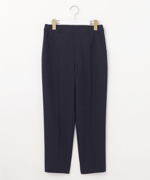 ANY SIS 【洗える】褒めらレディテーパード パンツ ネイビー