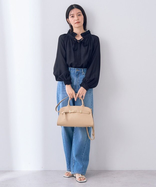 YECCA VECCA 【story.】ベルトハンドバッグ Light Beige