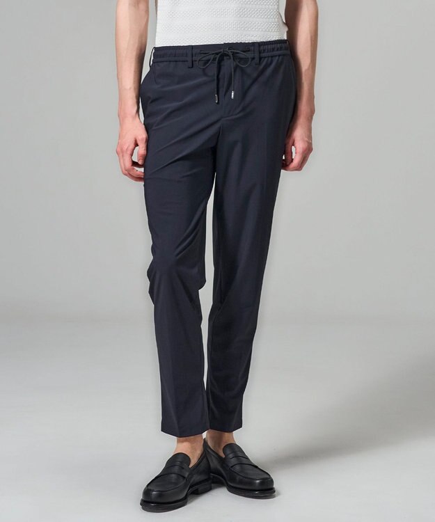 JOSEPH HOMME 【新素材】トリコスムースストレッチ 　ドロスト付テーパードパンツ / PEGG CONVERTIBLE ネイビー系