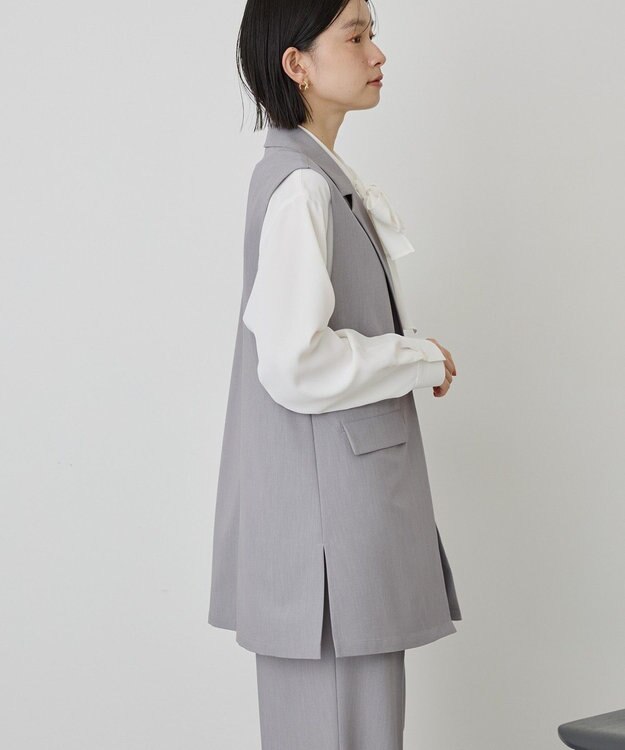 AMERICAN HOLIC 【イージーケア】テーラードジレ Gray Mixture