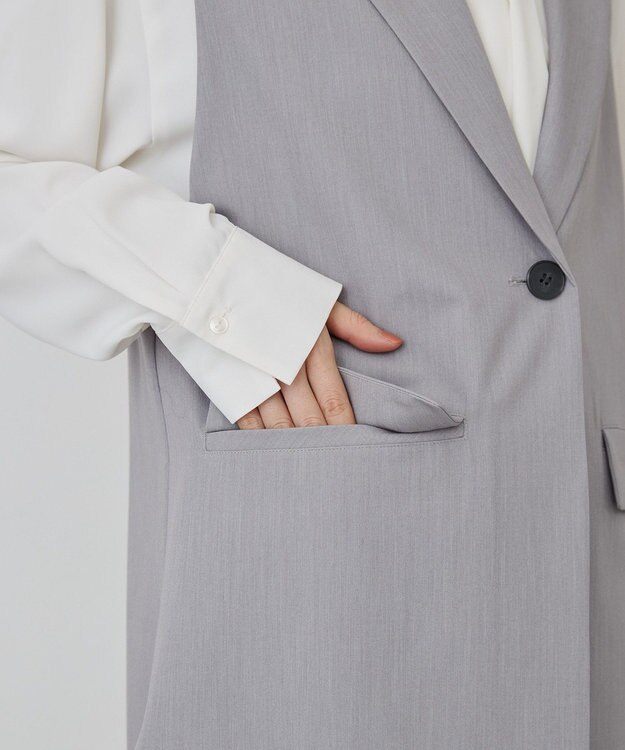 AMERICAN HOLIC 【イージーケア】テーラードジレ Gray Mixture