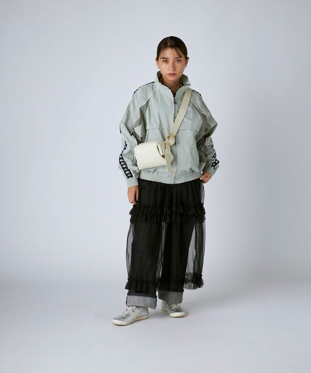 OP／FILA 【Kappa】バンダ ナイロントラックジャケット グレー