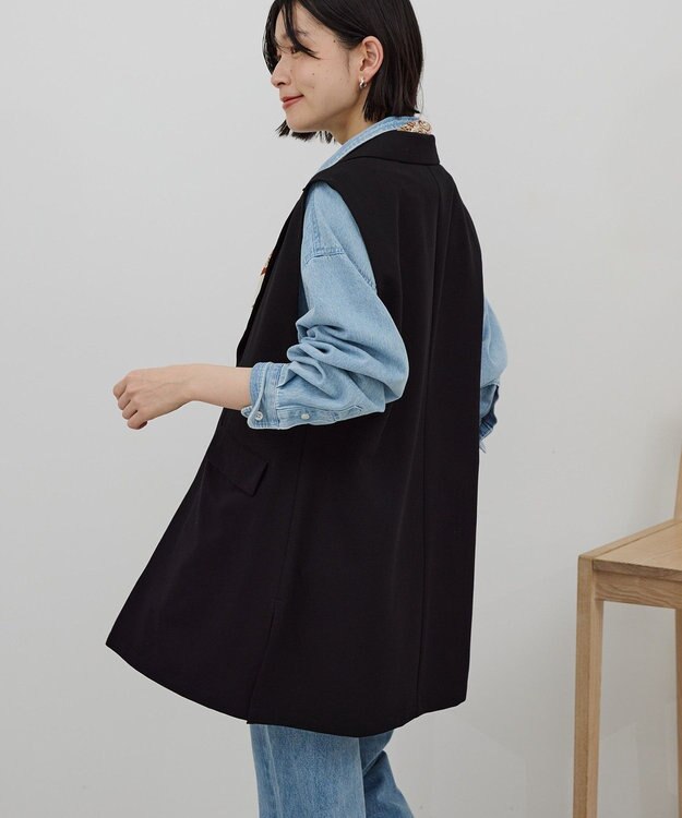 AMERICAN HOLIC 【イージーケア】テーラードジレ Black