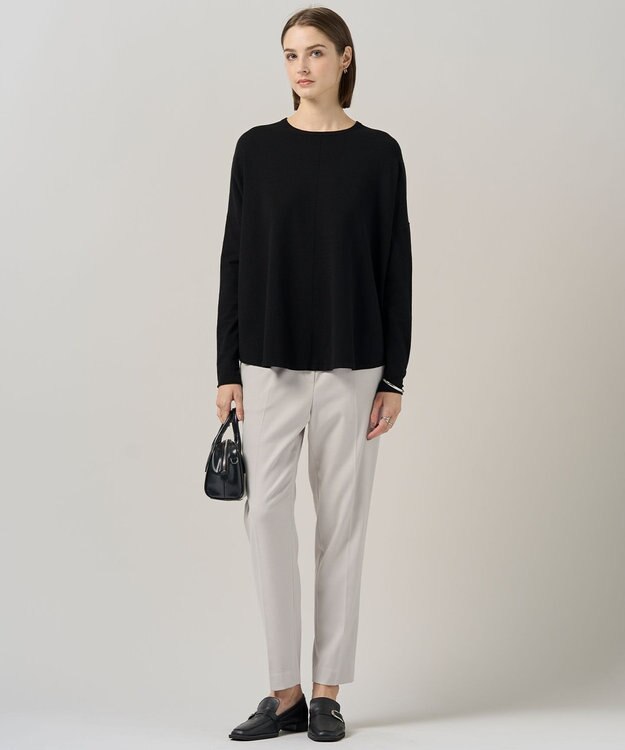 ICB 【裏起毛】 ウォームサテン スティックパンツ トープ系