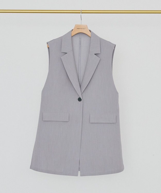 AMERICAN HOLIC 【イージーケア】テーラードジレ Gray Mixture