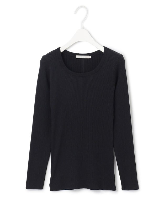 ICB L 【洗える】４×２リブ プルオーバー ブラック系