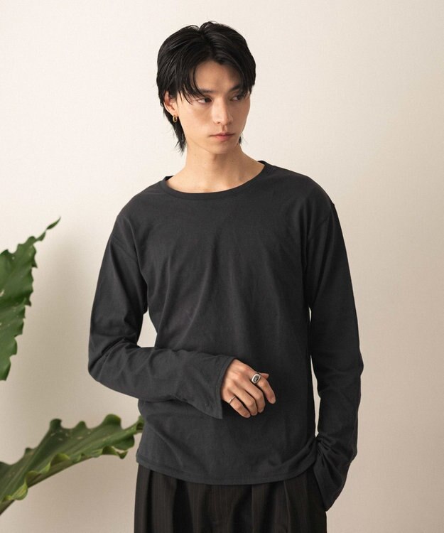 WEGO フレアスリーブT（LS） ブラック中濃色