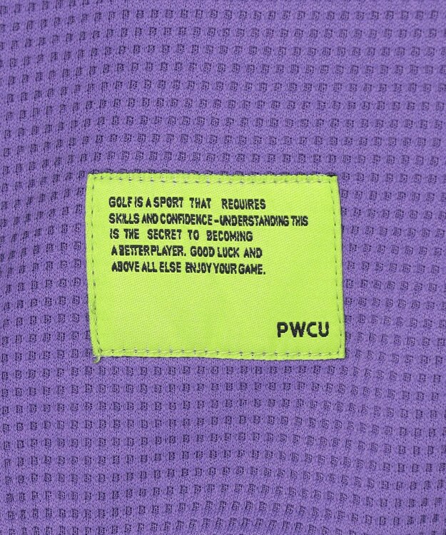 PW CIRCULUS 【WOMEN】ワッフルハーフジップポロ ゴルフウェア レディース パープル系