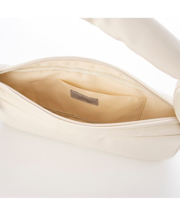 UNBILLION カシュカシュ cachecache / 横長パフバッグ ホワイト