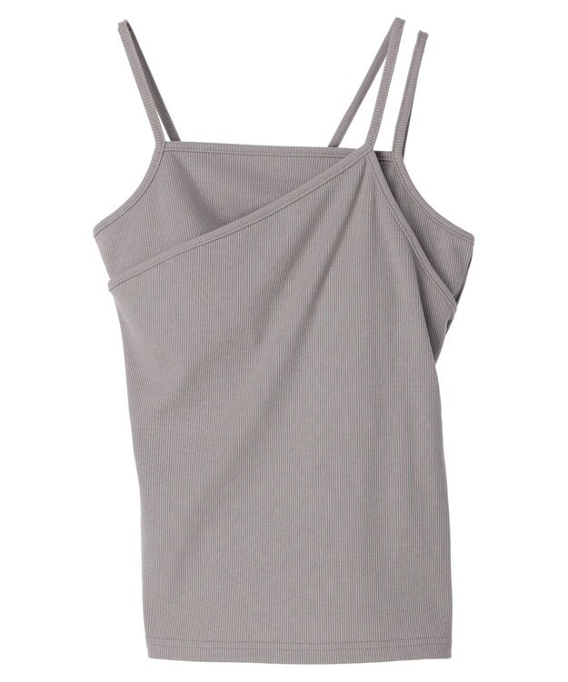 Green Parks ・Ｐｅｔｉｔ　Ｆｌｅｕｒ　カップツキレイヤードキャミ Gray