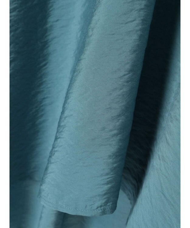 AMERICAN HOLIC 接触冷感スキッパーバックギャザーブラウス Blue Green