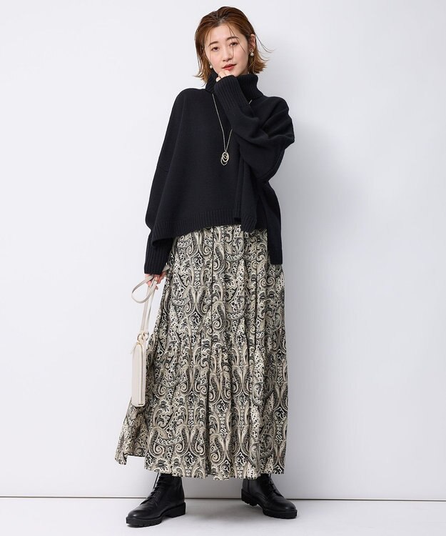 23区 レースアップ ショート ブーツ ブラック系