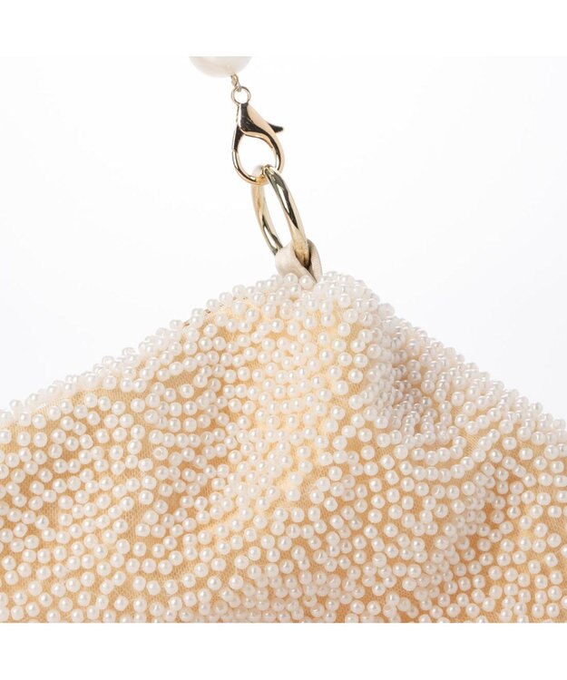 UNBILLION カシュカシュ cachecache / パール調ビーズワンハンドルバッグ LBE