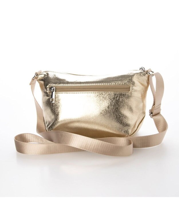 UNBILLION カシュカシュ cachecache / メタリック舟型ショルダー ゴールド