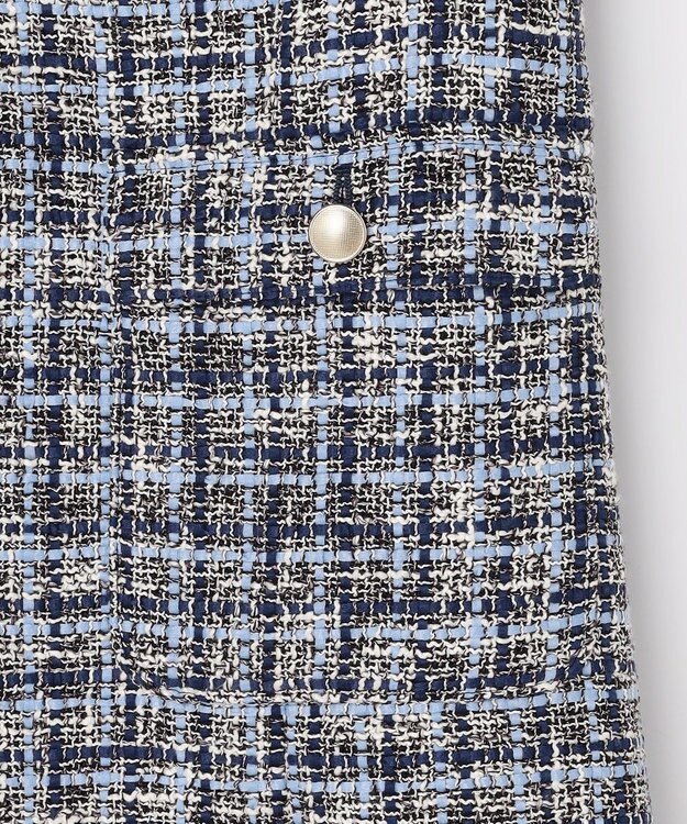 J.PRESS LADIES L ファニーツイード ジレ ネイビー系