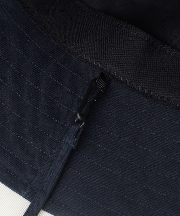 TOCCA 【サイズ調整可】TRIM RIBBON BUCKET HAT コットン バケットハット ネイビー系