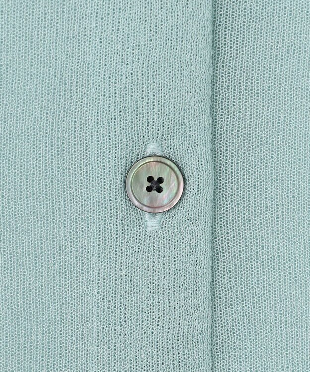 J.PRESS LADIES 【WEB限定カラーあり・洗える】SHEER LIGHT KNIT Vネック カーディガン アクアグリーン系