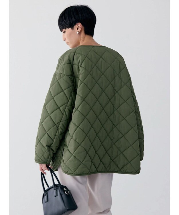 AMERICAN HOLIC 軽ポカリバーシブルキルティングコート Khaki