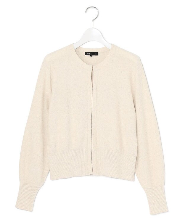 23区 L 【APPLAUDIR】スパングル コンパクトカーディガン シャンパン系