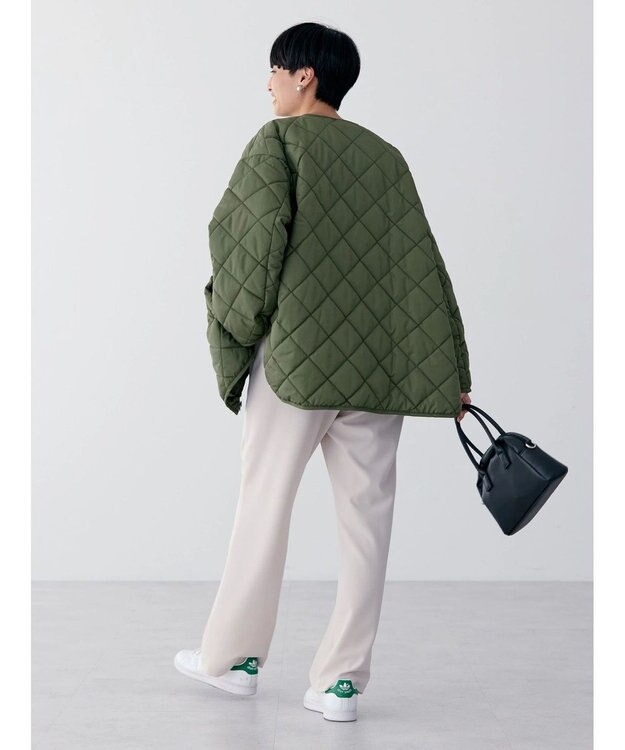 AMERICAN HOLIC 軽ポカリバーシブルキルティングコート Khaki