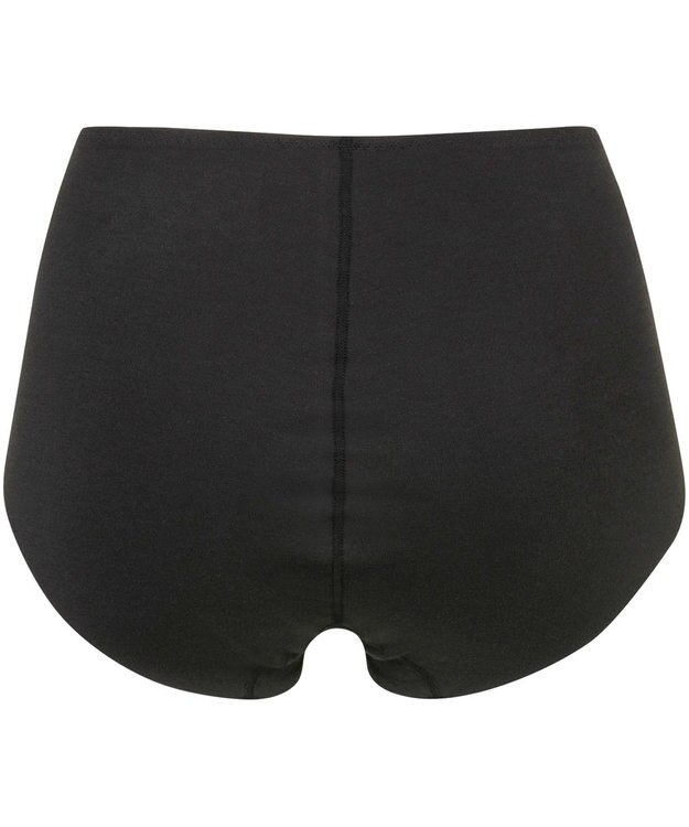 Wing ショーツ やさしい肌あたり ズレ上がりにくい しめつけにくい 【綿の贅沢 フラットショーツ】 はきこみ丈ふかめ 3Lまで対応 大きいサイズ EC3100 ウイング／ワコール ブラック