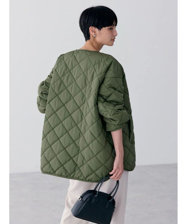 AMERICAN HOLIC 軽ポカリバーシブルキルティングコート Khaki