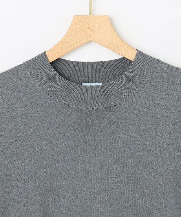 組曲 S 【UVケア・接触冷感・六分袖】ブラウスコンビ ティアードニット チャコールグレー系9