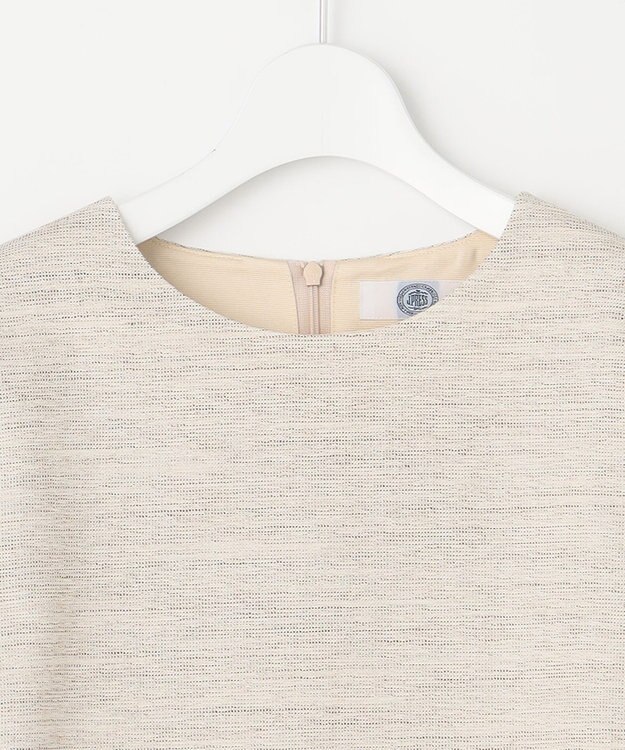 J.PRESS LADIES ライトツイードストレッチ ブラウス ベージュ系1