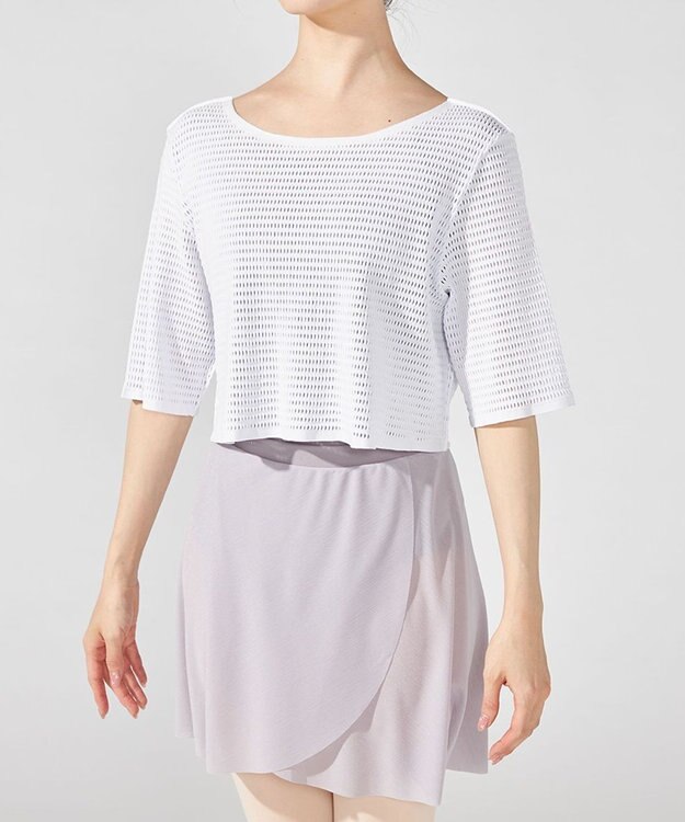 Chacott メッシュニット２Wayトップ アイリス