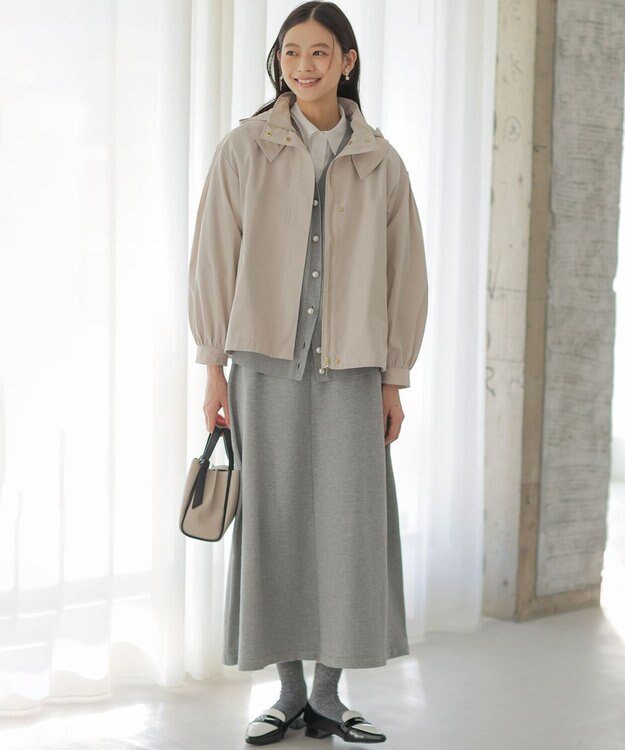 組曲 L 【先行予約】2WAYライトマウンテンパーカー アイボリーベージュ系