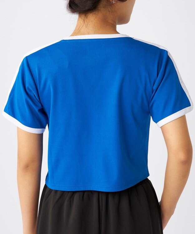 OP／FILA 【Kappa】ワンポイント 半袖リンガーTシャツ ブルー