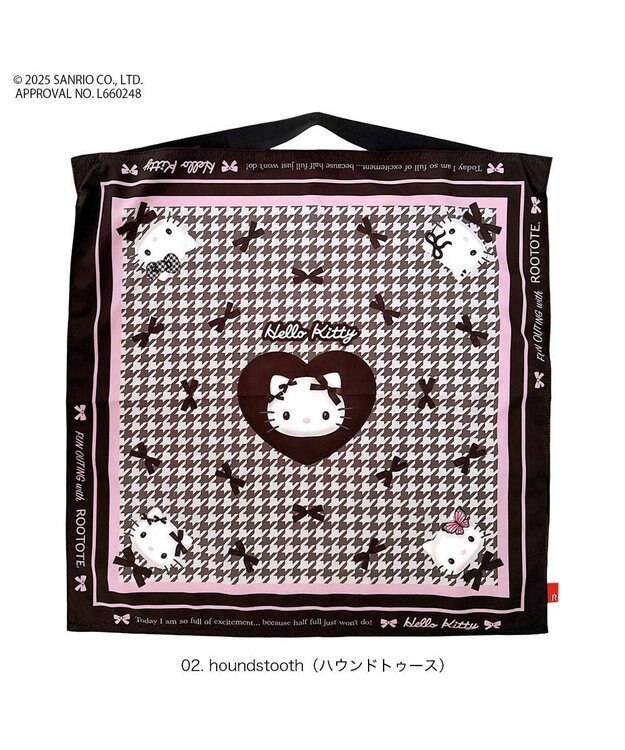 ROOTOTE 8470【ルートート】サンリオ.IP.タブロー50.ハローキティ-A 02：ハウンドトゥース