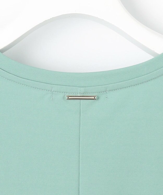 自由区 S 【接触冷感・UVカット・吸水速乾・抗菌防臭・洗える】ハイカウントクロップド丈 Tシャツ フロスティグリーン