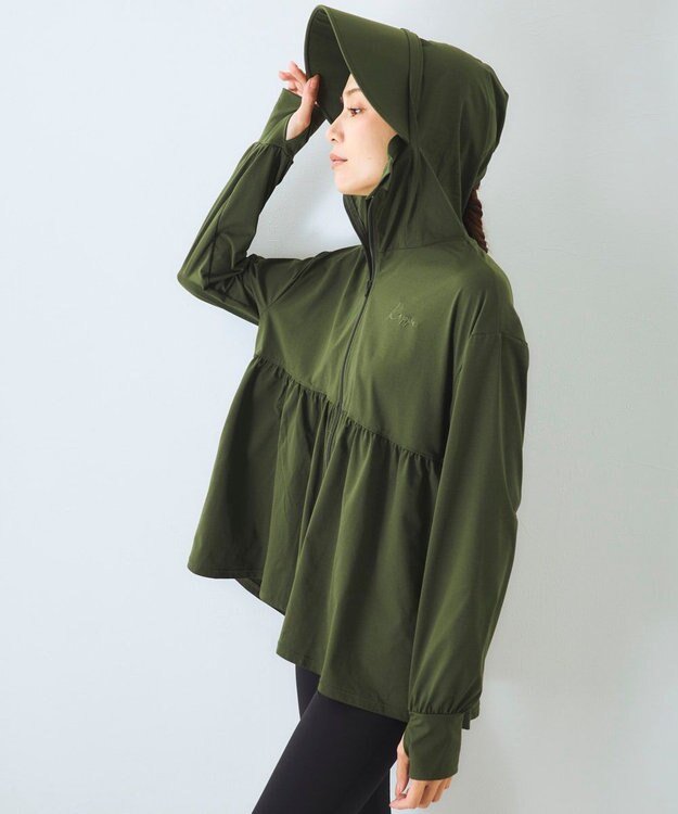 OP／FILA 【Kappa】フェイスガード付ラッシュガード カーキ