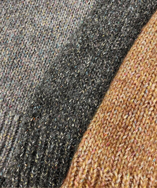 23区 S 【洗える】マーブルルレックスリリー バルキーニット キャメル系