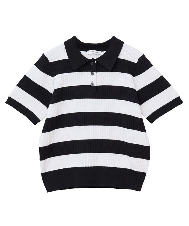 AMERICAN HOLIC アソートニットポロシャツ Border