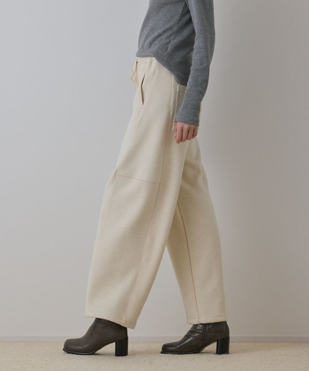 GRACE CONTINENTAL エッグラインカットパンツ ホワイト