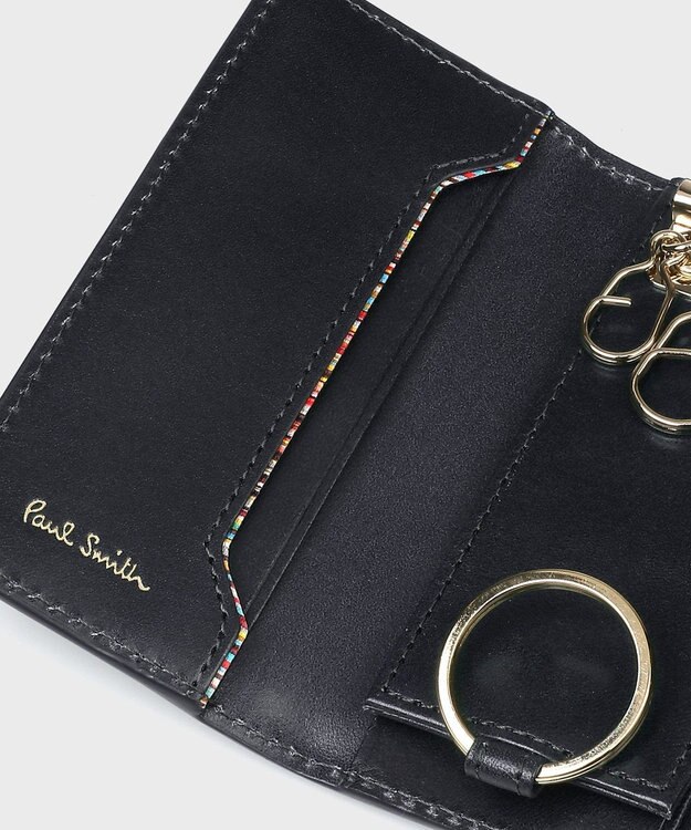 Paul Smith ベジタン SS26 キーケース ネイビー