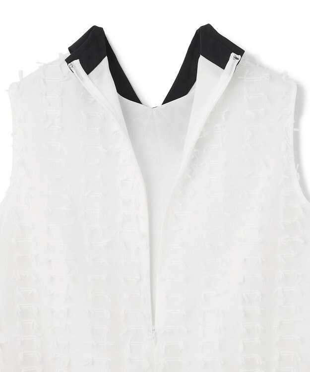 GRACE CONTINENTAL シアージャガード トップ ホワイト