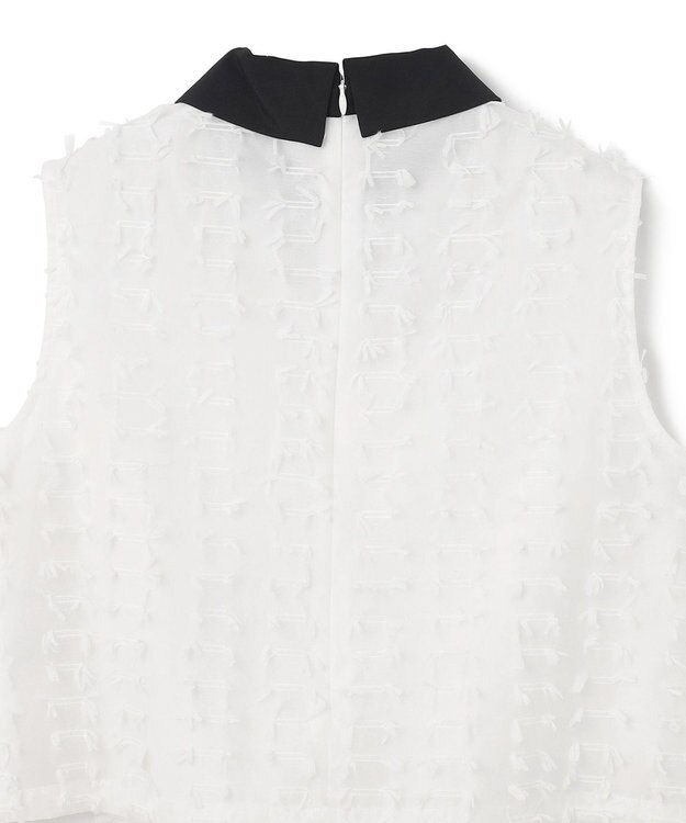 GRACE CONTINENTAL シアージャガード トップ ホワイト