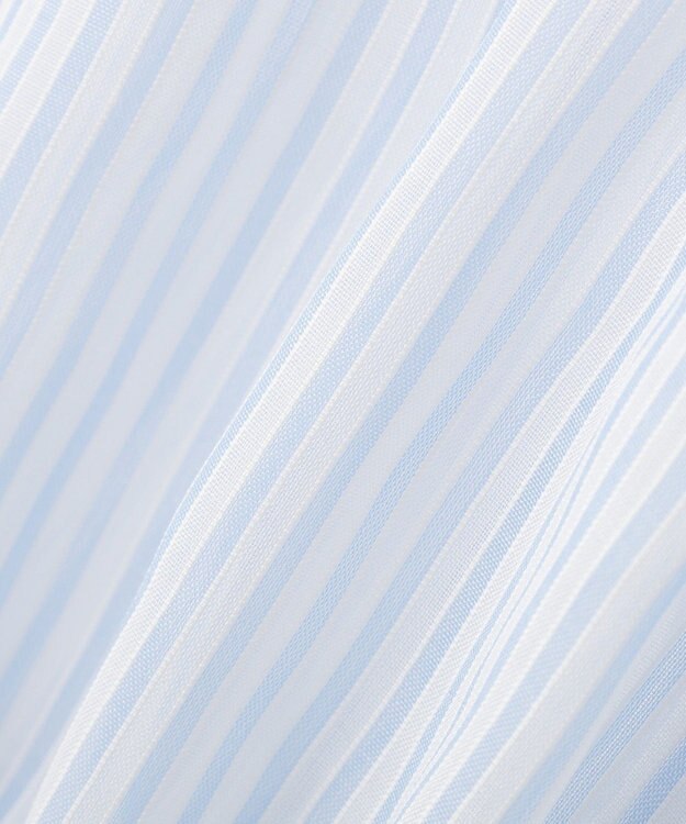 earth music&ecology シャーリングストライプシャツ Stripe Sax