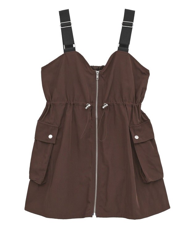 Green Parks ・ＳＵＧＡＲ　ＳＰＯＯＮ　ミリタリーキャミチュニック Brown