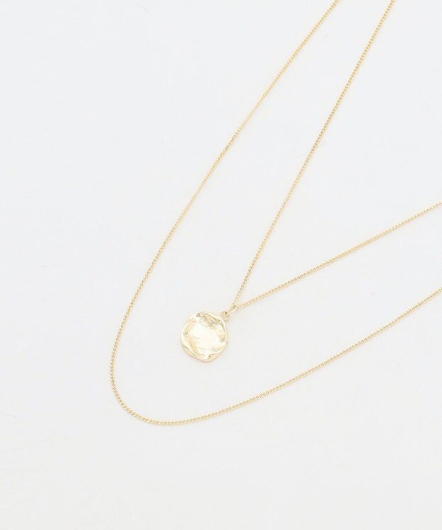 ANY ２連コインメタルネックレス ライトゴールド