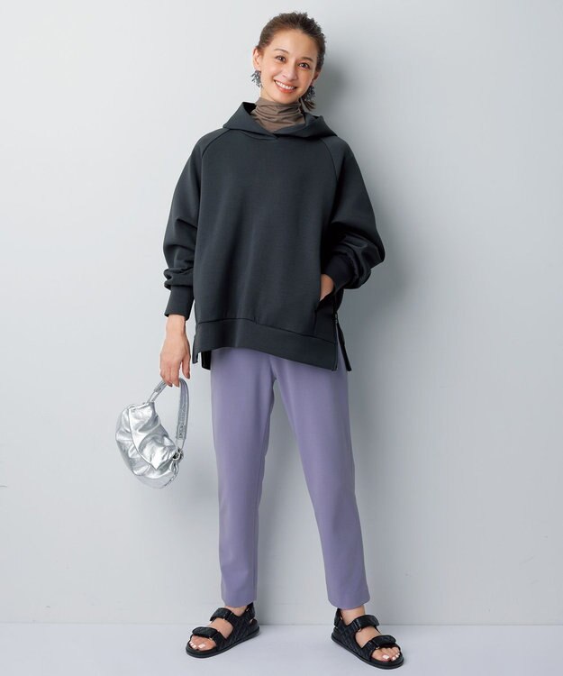 UNFILO ドロストスティックパンツ ライラック系