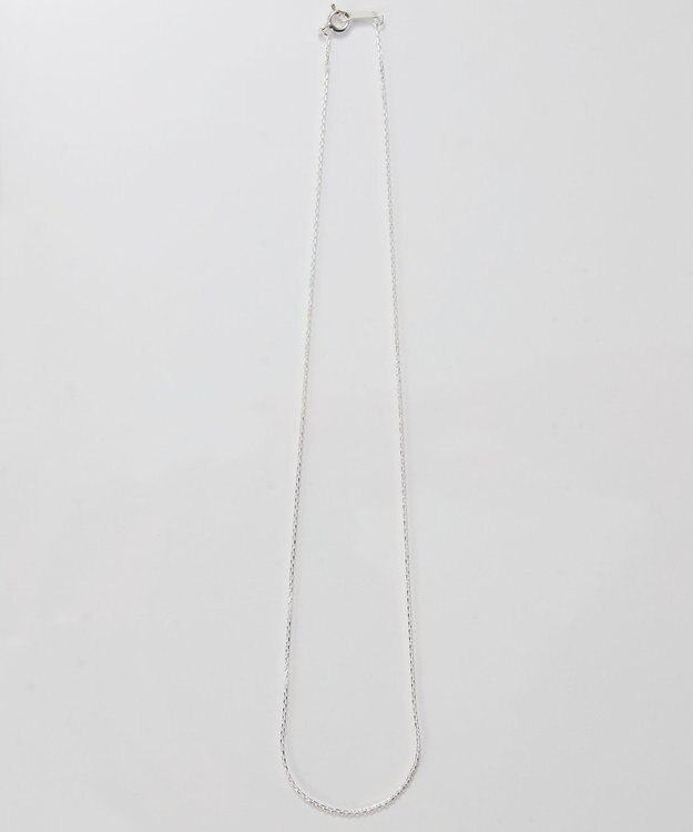 Phoebe 【SV925】シルキーシャインオーバルチェーンネックレス シルバー