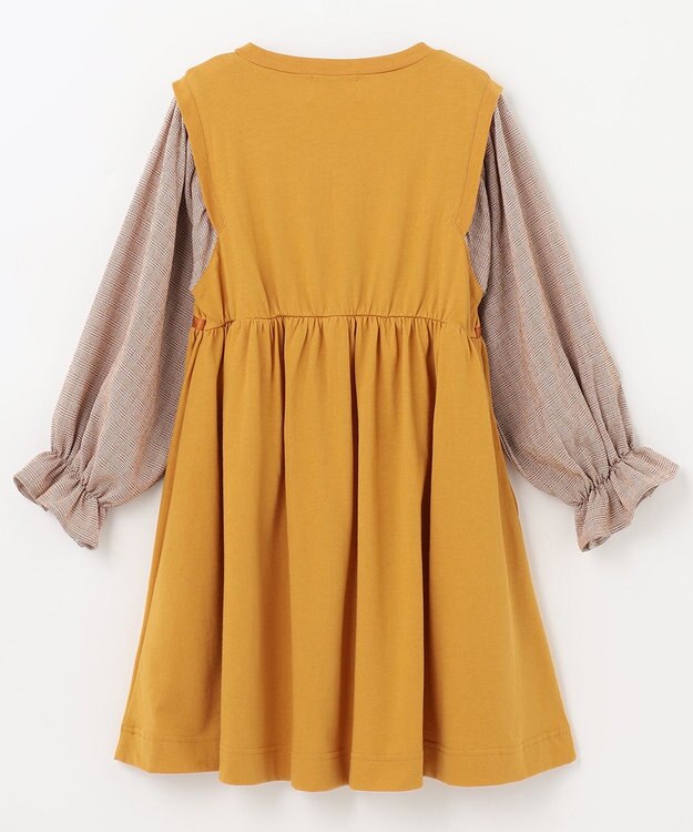 組曲 KIDS 【150-160cm】シェイプドカット ワンピース マリーゴールド系