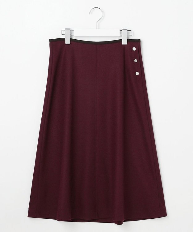 J.PRESS LADIES S ウールスムース スカート バーガンディ系