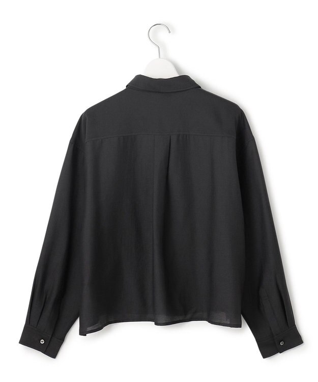 J.PRESS YORK STREET 【WOMEN】シアーショート ブラウス ブラック系