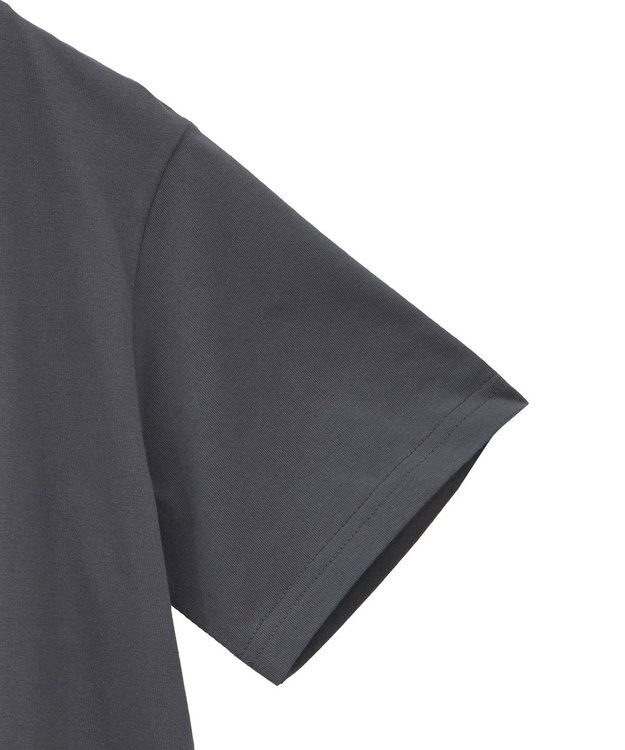 Green Parks ・ＤＯＵＢＬＥ　ＦＬＡＧＳ　ローズチェーン刺繍ＴＥＥ Charcoal Gray